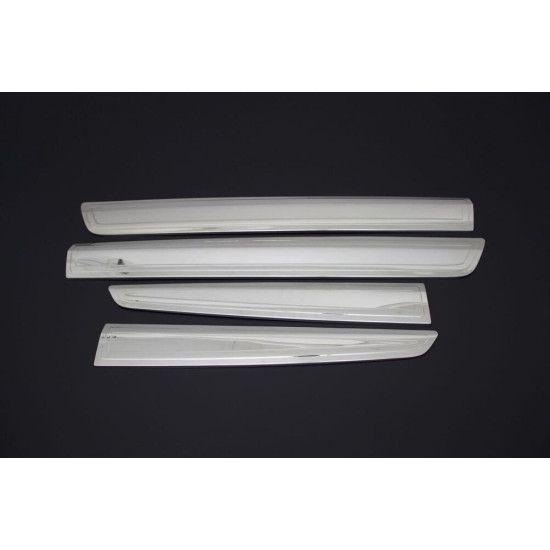 OMSA Renault Kangoo 2 Krom Yan Kapı Çıtası 4 Parça Geniş 2011-2013 Arası