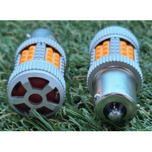 40 LEDLİ FANLI 12V-24V 93 AMPUL TURUNCU DAMLA LED