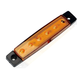 PARMAK LED AMBER (12V - 10 CM - 6 LED)