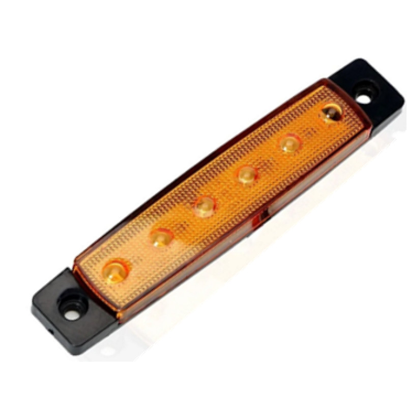 PARMAK LED AMBER (12V - 10 CM - 6 LED)