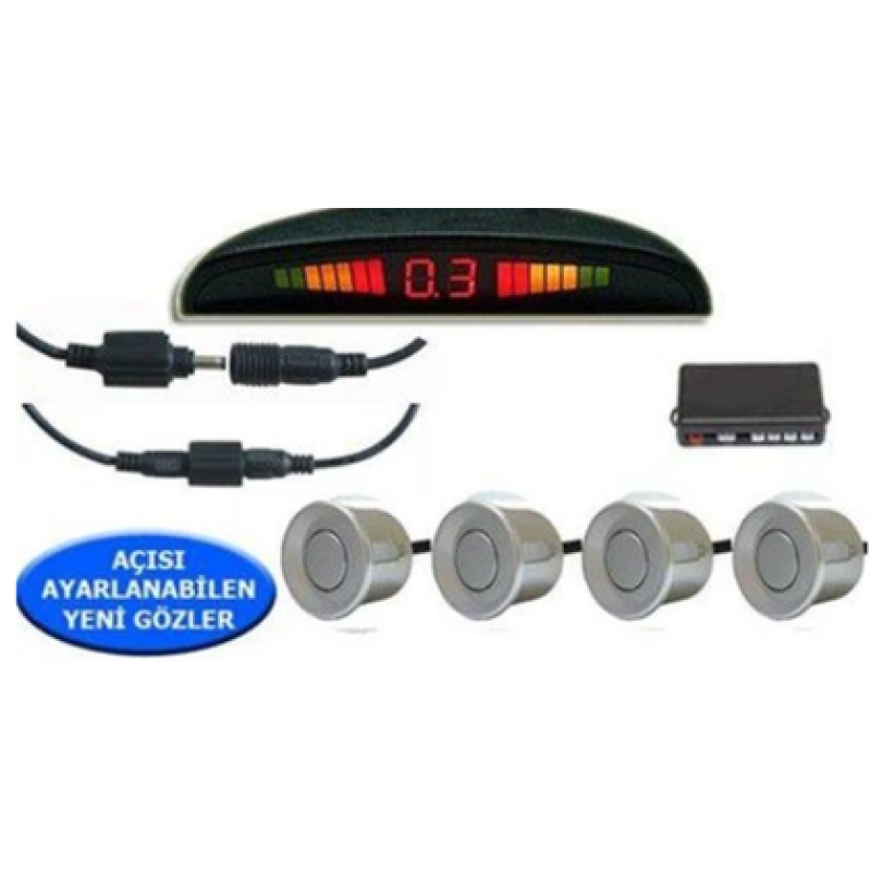 PARK SENSÖRÜ GRİ (LED EKRANLI) RBZ 19 MM