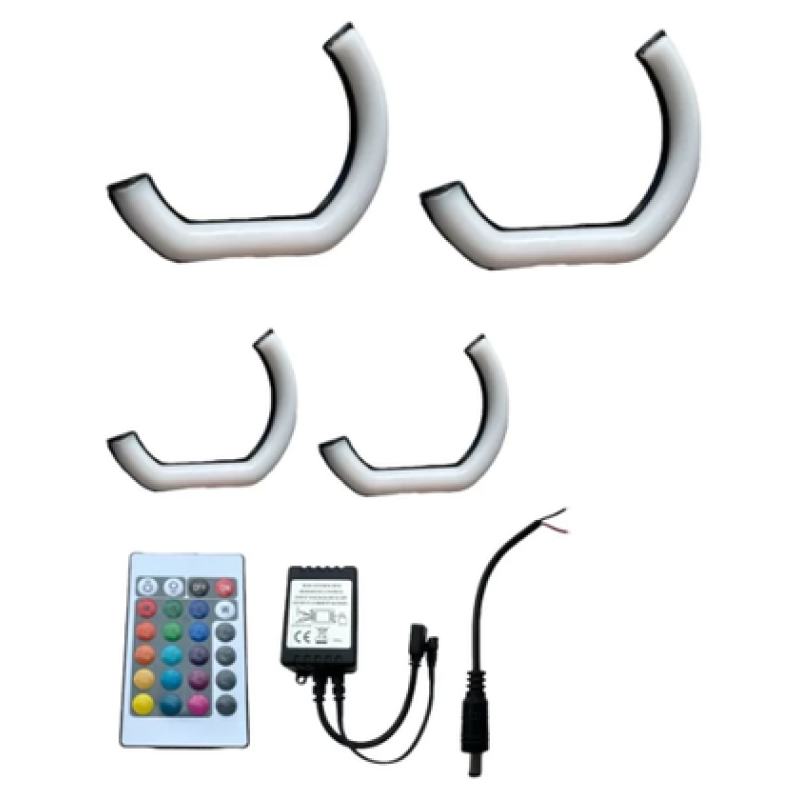 F SERİ 100-135 MM 4'LÜ SET L TİPİ RGB KUMANDALI ANGEL HALKA