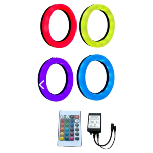 FİAT LİNEA 105-125 MM 4'LÜ SET RGB KUMANDALI ANGEL HALKA