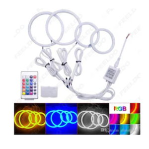 88-100 MM 4'LÜ SET YUVARLAK RGB KUMANDALI ANGEL HALKA
