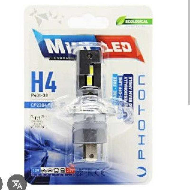 MINI H4 12-24V COMPACT LED (TEKLİ BLISTER)