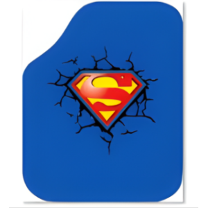 DEKOR PASPAS SUPERMAN 4'LÜ SET