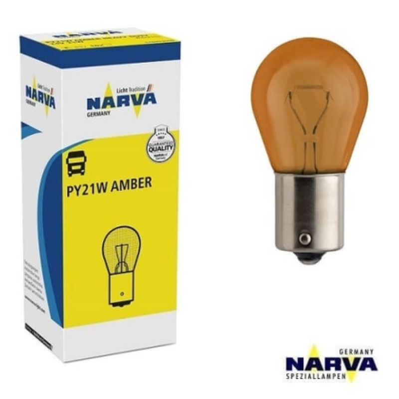 93 TURUNCU PY21W 12V AMPUL NARVA (10 AD.)