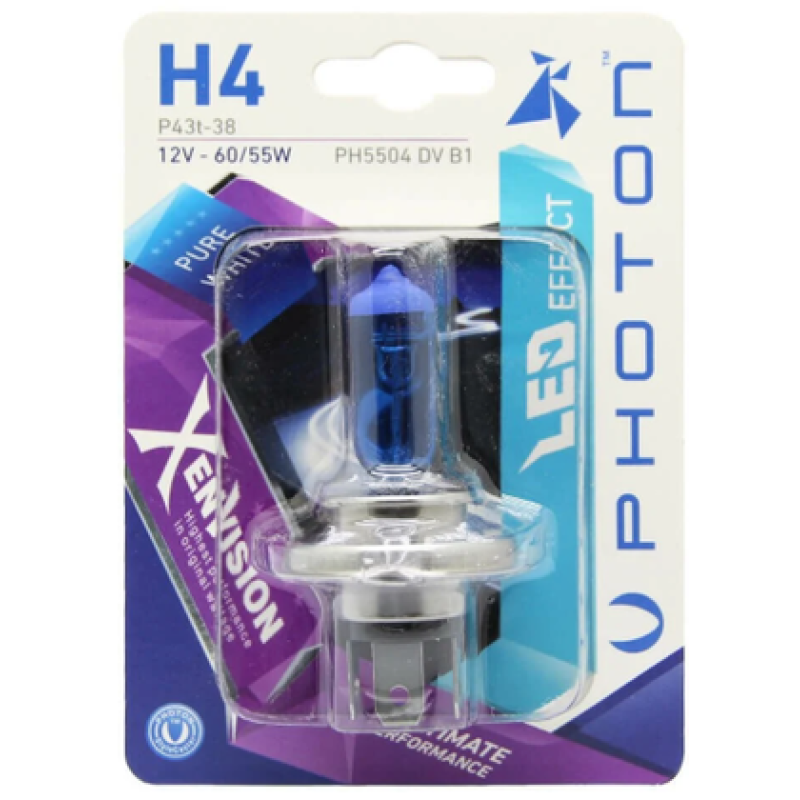 H4 12V 60/55W XEN VISION (TEKLİ BLISTER)