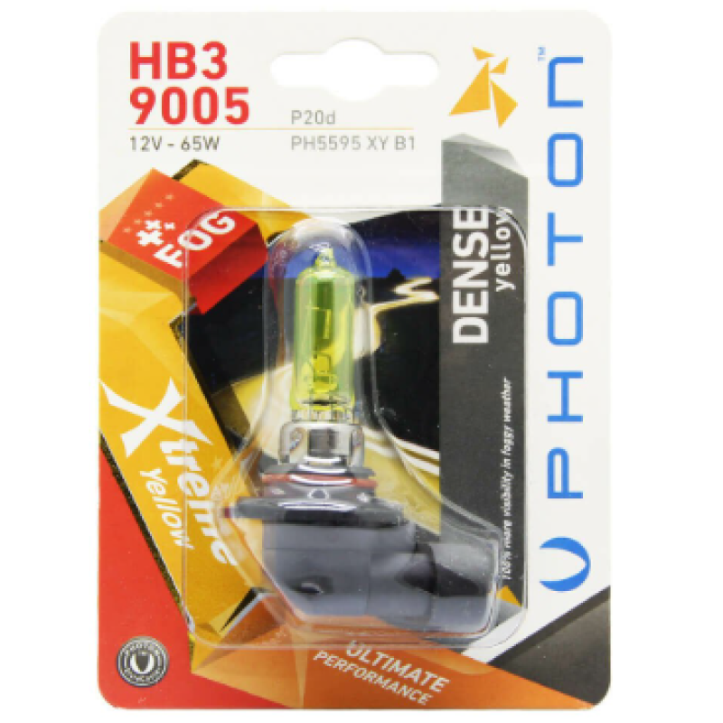 HB3 9005 12V 65W XTREME YELLOW