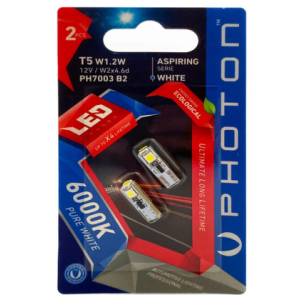 T5 12V 1.2W 3 SMD LED (2'Lİ BLISTER)