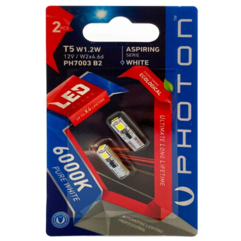 T5 12V 1.2W 3 SMD LED (2'Lİ BLISTER)