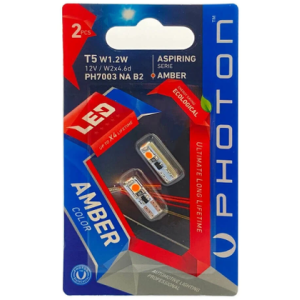 T5 12V W1.2W AMBER 3 SMD LED (2'Lİ BLISTER)