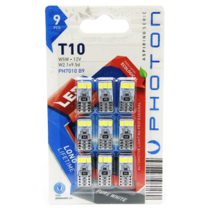 T10 W5W 12V 10SMD LED (9'LU BLISTER)