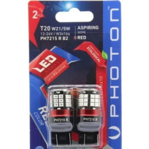 T20 W21/5W 12V RED LED (2'Lİ BLİSTER)