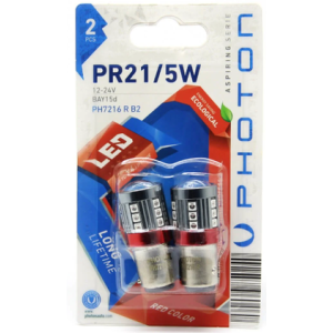 P21/5W RED 12V-24V LED (2'Lİ BLISTER)