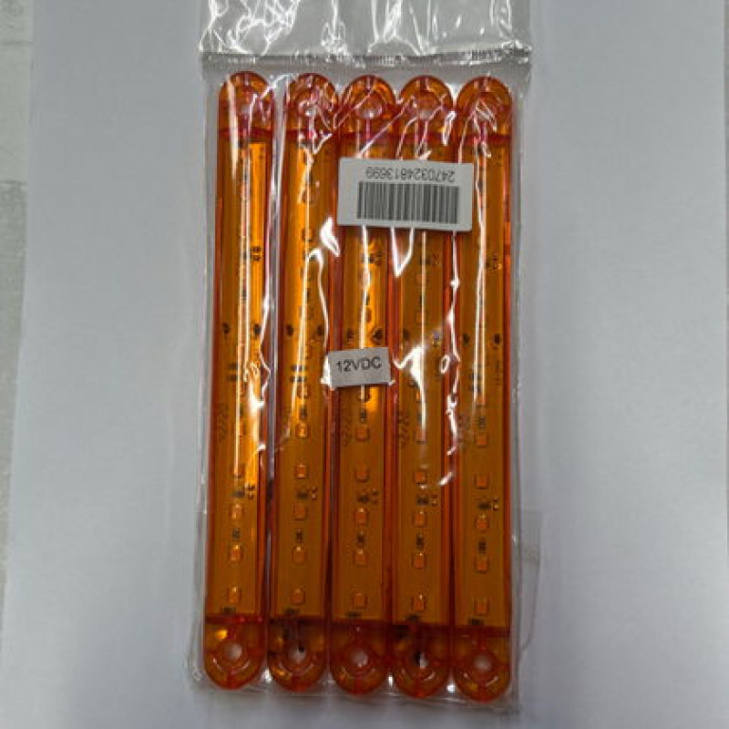 PARMAK LED SLİM TURUNCU 17 CM - 12 LED (12V-24V)