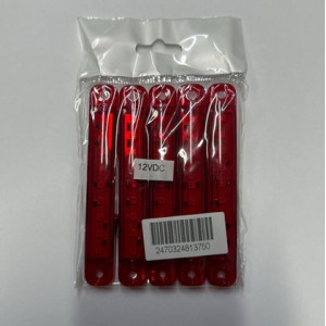 PARMAK LED SLİM KIRMIZI 10 CM - 9 LED 12V