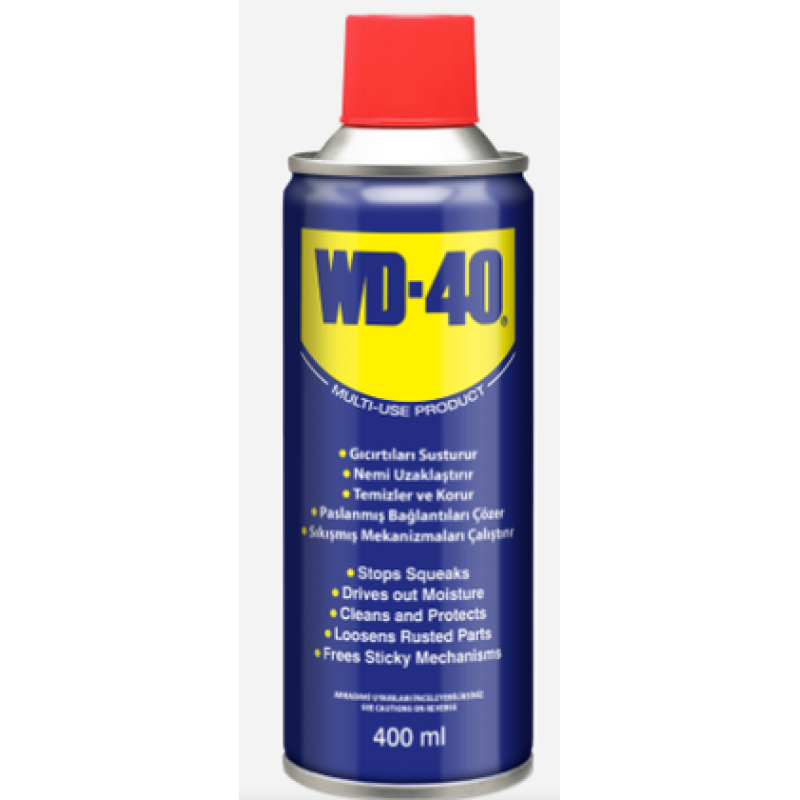 400 ML WD-40 ÇOK AMAÇLI KORUYUCU,YAĞLAYICI VE PAS SÖKÜCÜ SPREY