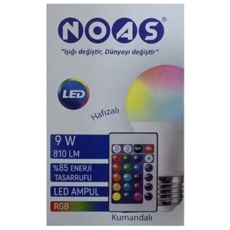 AMPUL KUMANDALI 9W RGB
