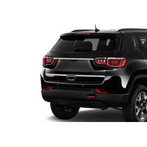 OMSA Jeep Compass Krom Bagaj Çıtası Plaka Üstü 2017 ve Sonrası