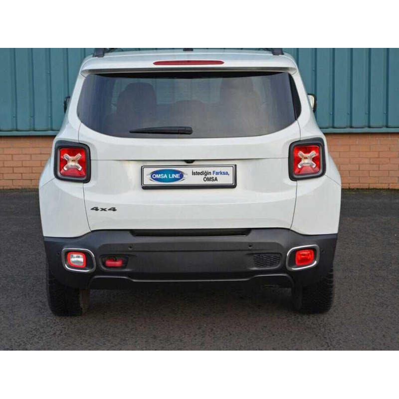 OMSA Jeep Renegade Krom Reflektör Çerçevesi 2 Parça 2014 ve Sonrası
