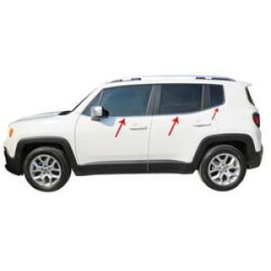OMSA Jeep Renegade Siyah Krom Reflektör Çerçevesi 2 Parça 2014 ve Sonrası