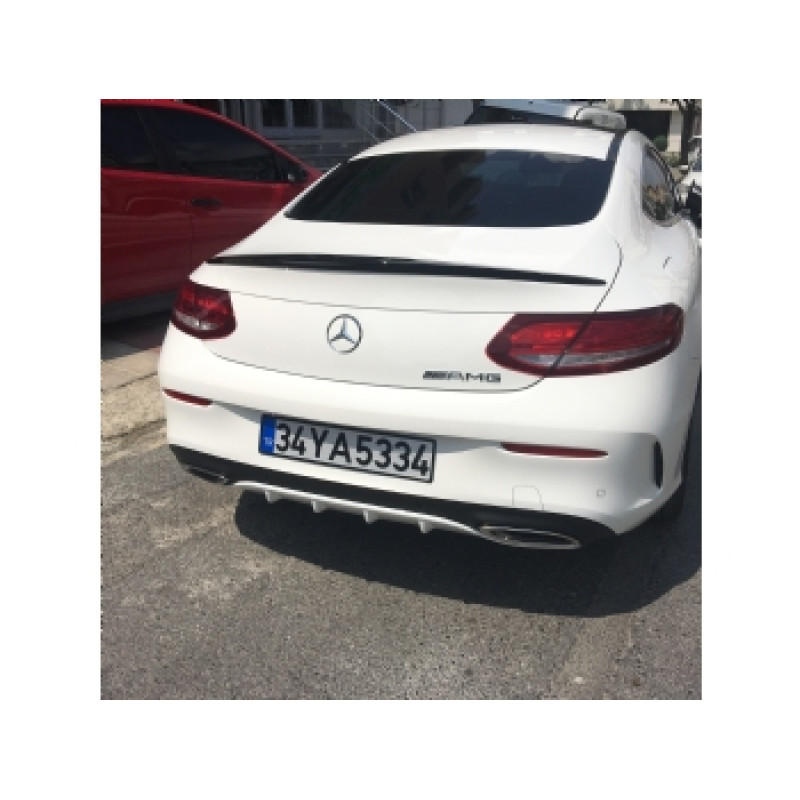 Mercedes C Serisi Coupe W205 C Coupe Spoyler 2011-2023 Boyasız