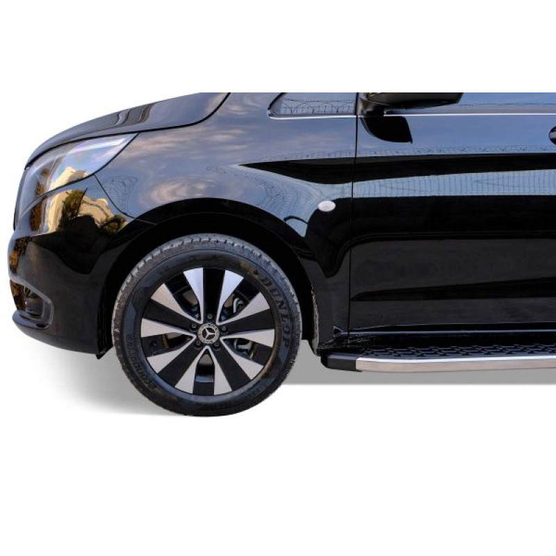 OMSA Mercedes Vito W447 Blackline Yan Basamak Krom Kısa Orta Şase 2014 ve Sonrası