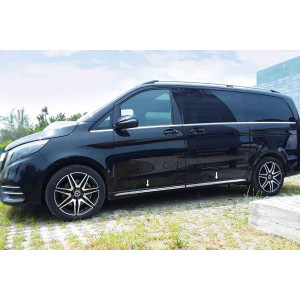 OMSA Mercedes Vito W447 Krom Marşpiyel Çıtası 4 Parça 2014 ve Sonrası