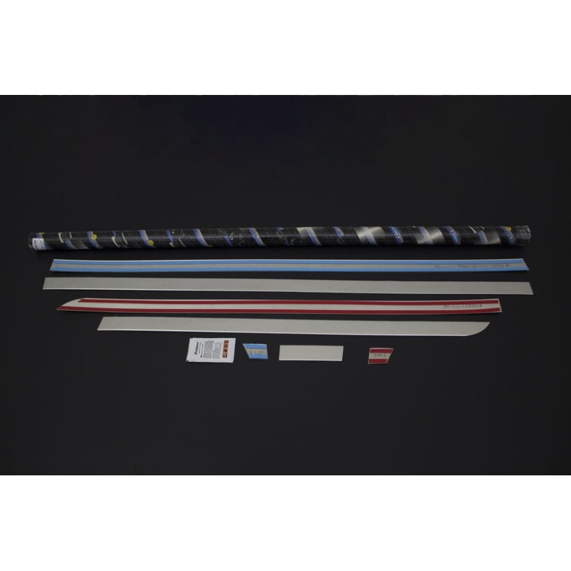 OMSA Mercedes Vito W447 Krom Yan Kapı Çıtası 7 Parça Uzun Şase Çift Sürgülü 2014 ve Sonrası