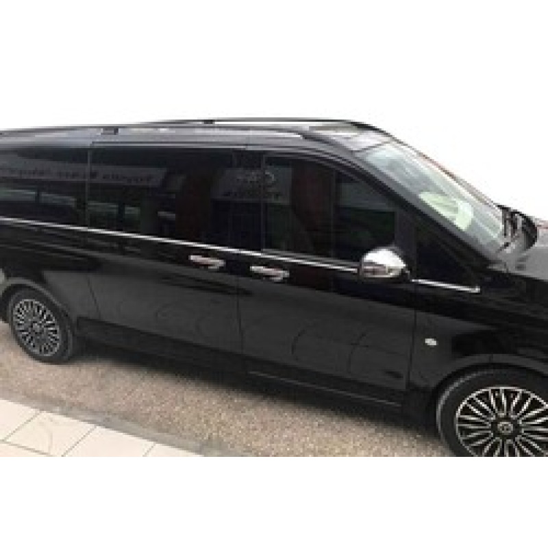 Mercedes Vito W447 Solid Tavan Çıtası Siyah Uzun Şase 2014 ve Sonrası