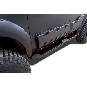 OMSA Mitsubishi L200 Dakar Yan Basamak Siyah V2 Ledli 2015-2019 Arası