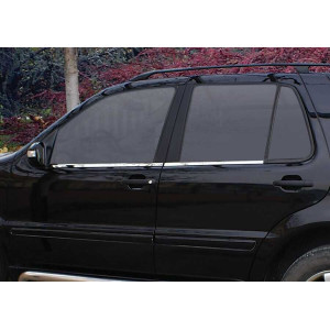 OMSA Mitsubishi Lancer HB Krom Cam Alt Çıtası 4 Parça 2007-2017 Arası