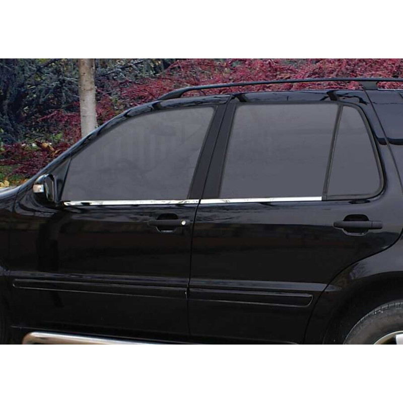 OMSA Mitsubishi Lancer HB Krom Cam Alt Çıtası 4 Parça 2007-2017 Arası