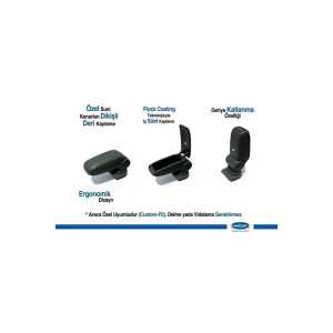 Omsa Seat Ibiza 6j Siyah Kol Dayama - Kolçak 2009-2016 Arası