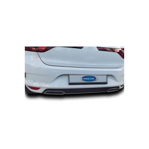 Omsa Renault Megane 4 Krom Egzoz Çerçevesi Orta Çıta 2021 Ve Sonrası