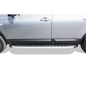 OMSA Nissan Qashqai 2 Blackline Yan Basamak Alüminyum 2010-2014 Arası