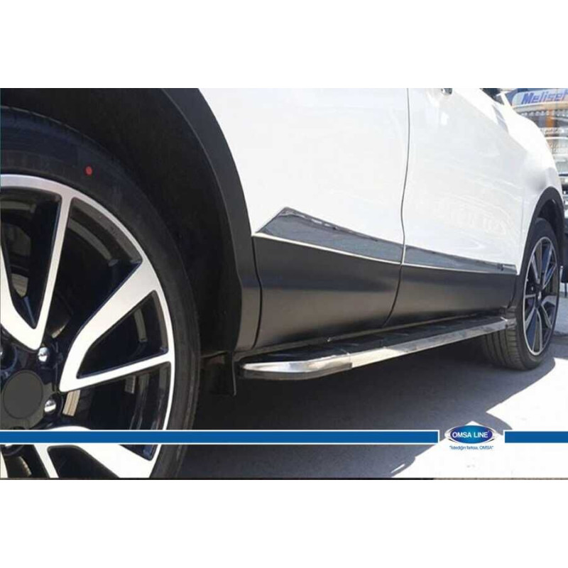 OMSA Nissan Qashqai 2 Krom Yan Kapı Çıtası 4 Parça 2010-2014 Arası