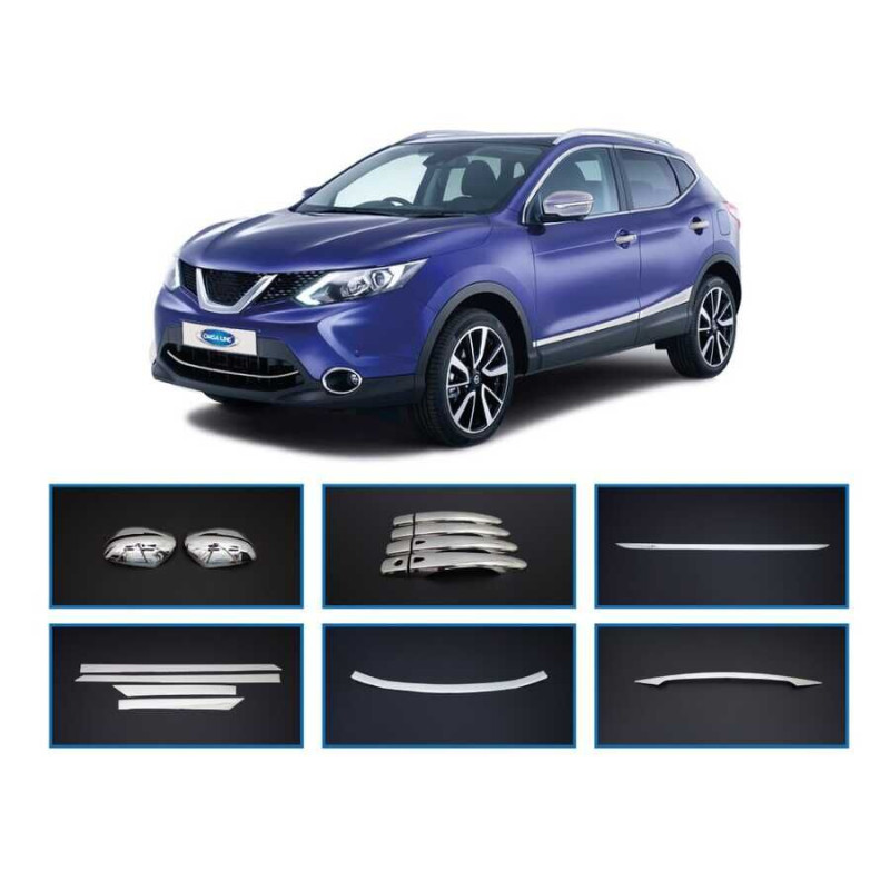 OMSA Nissan Qashqai 6 Takım Krom Set 2014-2021 Arası