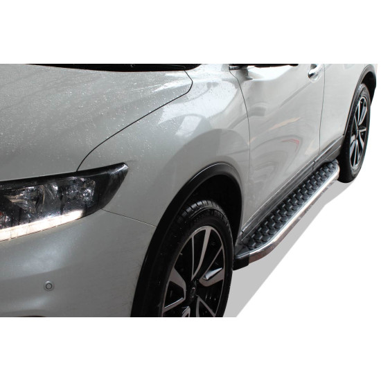 OMSA Nissan X-Trail Blackline Yan Basamak Krom 2014-2022 Arası