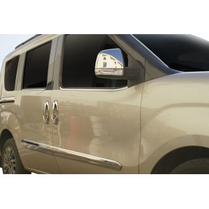 OMSA Fiat Doblo Krom Cam Alt Çıtası 4 Parça 2010-2021 Arası