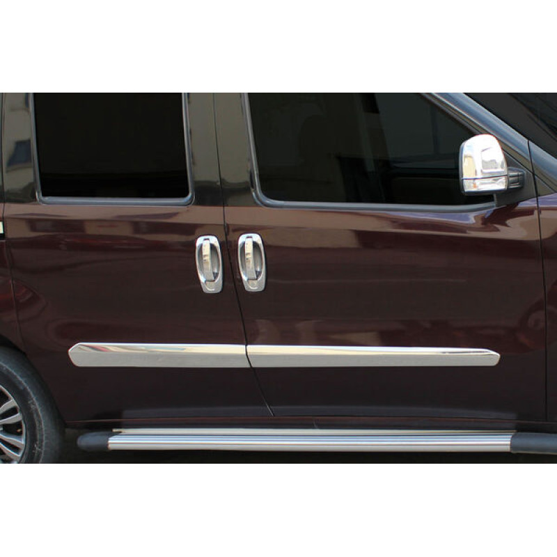OMSA Fiat Doblo Krom Yan Kapı Çıtası 4 Parça 2010-2021 Arası