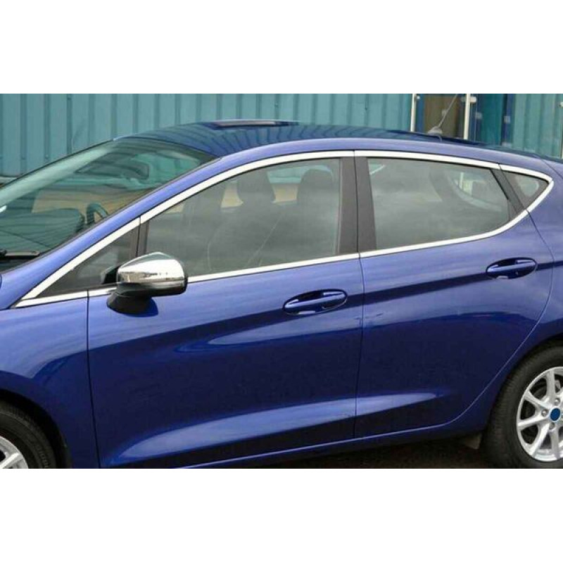 OMSA Ford Fiesta 7 Krom Cam Çerçevesi 16 Parça 2017 ve Sonrası
