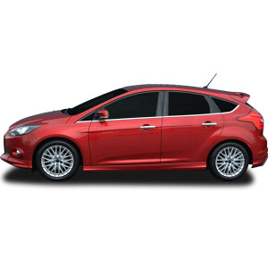 OMSA Ford Focus 3 HB Krom Cam Alt Çıtası 8 Parça 2010-2018 Arası