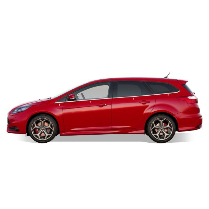 OMSA Ford Focus 3 SW Krom Cam Alt Çıtası 8 Parça 2010-2018 Arası