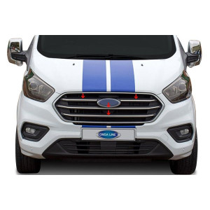 OMSA Ford Tourneo Custom VAN Krom Ön Panjur 4 Parça 2018-2023 Arası
