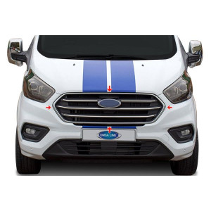 OMSA Ford Transit Tourneo Custom Krom Ön Panjur Çerçevesi 4 Parça 2018-2023 Arası