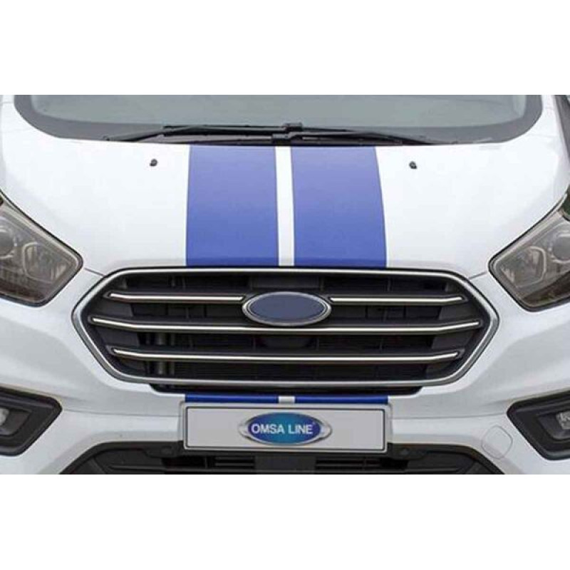 OMSA Ford Transit Tourneo Custom Krom Ön Panjur Çerçevesi 4 Parça 2018-2023 Arası