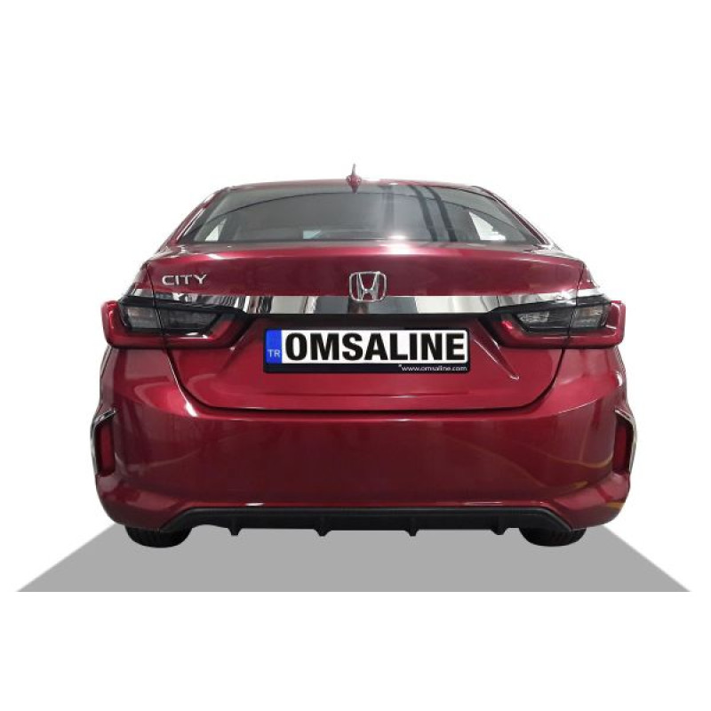 OMSA Honda City Krom Bagaj Çıtası Plaka Üstü 3 Parça 2021 ve Sonrası