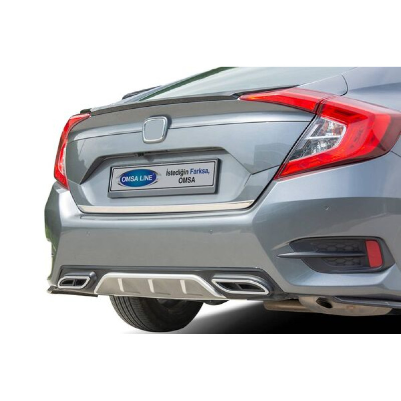 OMSA Honda Civic FC5 Krom Bagaj Alt Çıta 2016-2021 Arası
